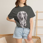 Dachshund Portrait T-Shirt — Realistic Walking Sausage Dog Tee for Dog Lovers
