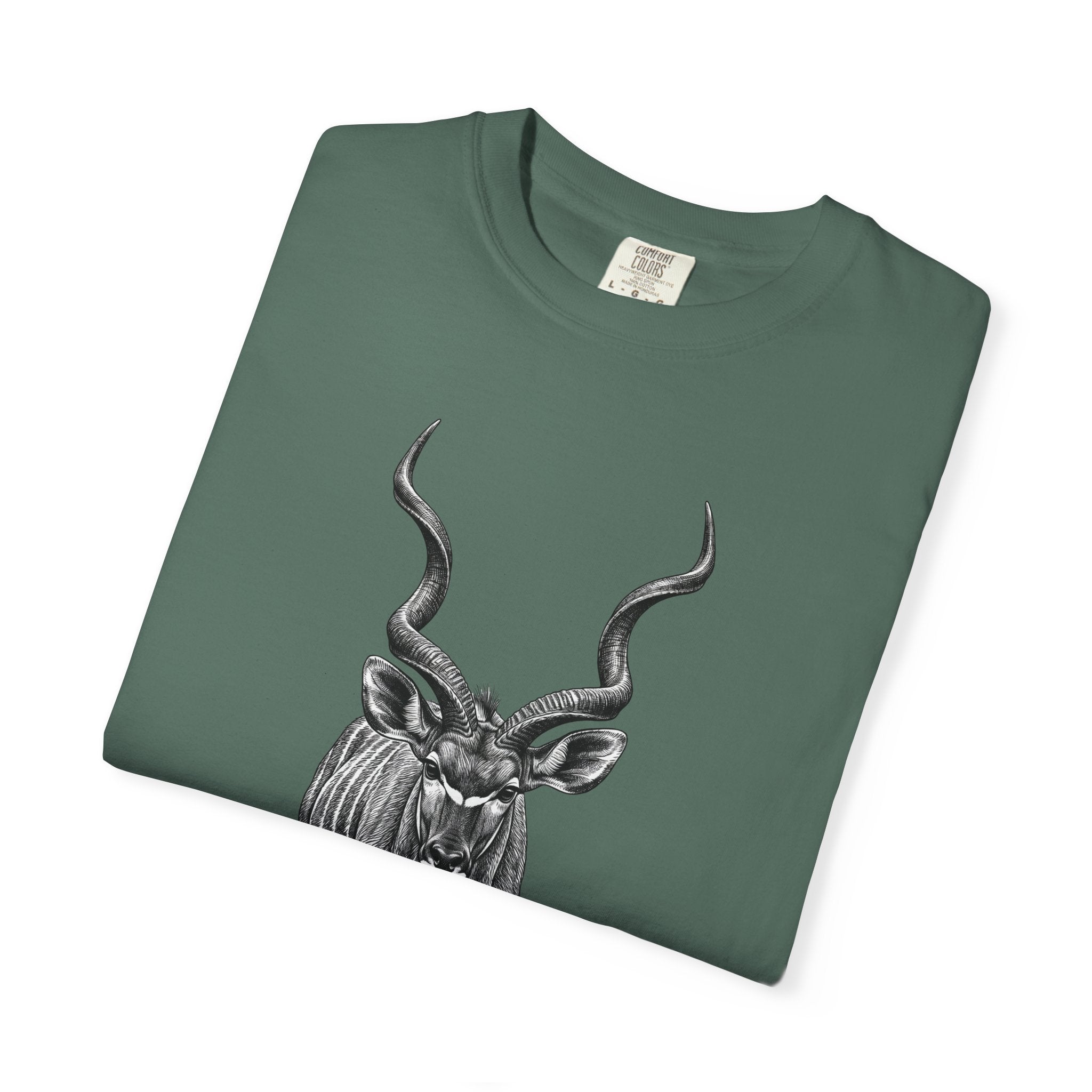 Kudu Antelope Vintage Sketch T‑Shirt — Wildlife Animal Graphic Tee