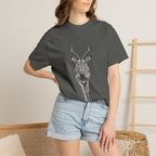 Antelope Sketch T‑Shirt — Minimal Wildlife Graphic Tee