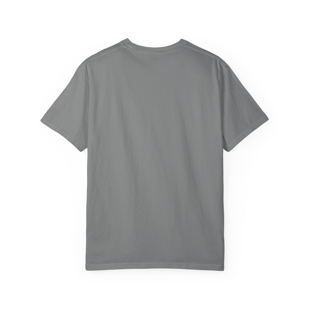 African Wild Dog Graphic T-Shirt — Realistic Walking Pawprint Design