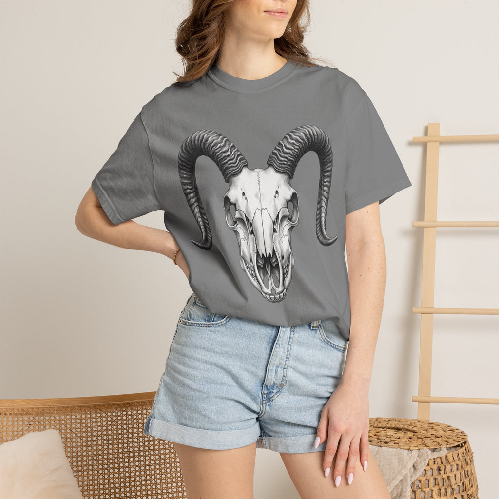 Ram Skull Graphic T-Shirt