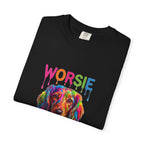 Worsie Colorful Dachshund T-Shirt – Vibrant Drip Art Dog Tee