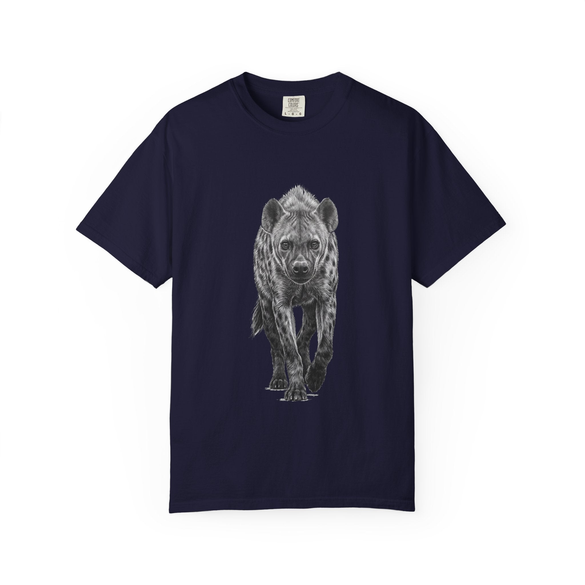 Hyena Graphic T-Shirt — Realistic Walking Hyena Print