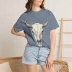 Cow Skull Graphic T-Shirt — Vintage Western Desert Vibe