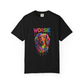 Worsie Colorful Dachshund T-Shirt – Vibrant Drip Art Dog Tee