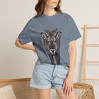 Waterbuck Bull Portrait T-Shirt — Realistic Walking Bull Graphic Tee