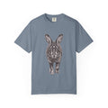 Vintage Rabbit Illustration T-Shirt — Front-Facing Hare Graphic Tee