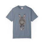 Vintage Rabbit Illustration T-Shirt — Front-Facing Hare Graphic Tee