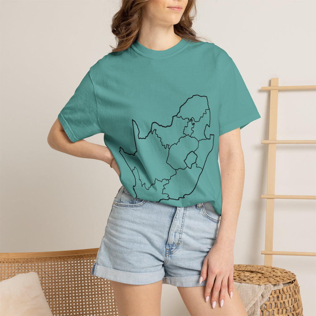 South Africa Outline Map T-Shirt – Minimalist Geography Tee