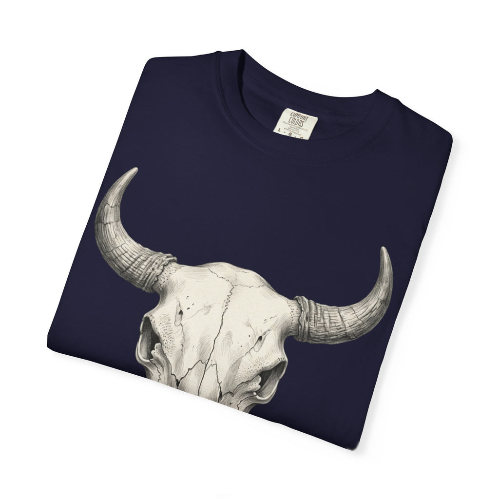 Cow Skull Graphic T-Shirt — Vintage Western Desert Vibe
