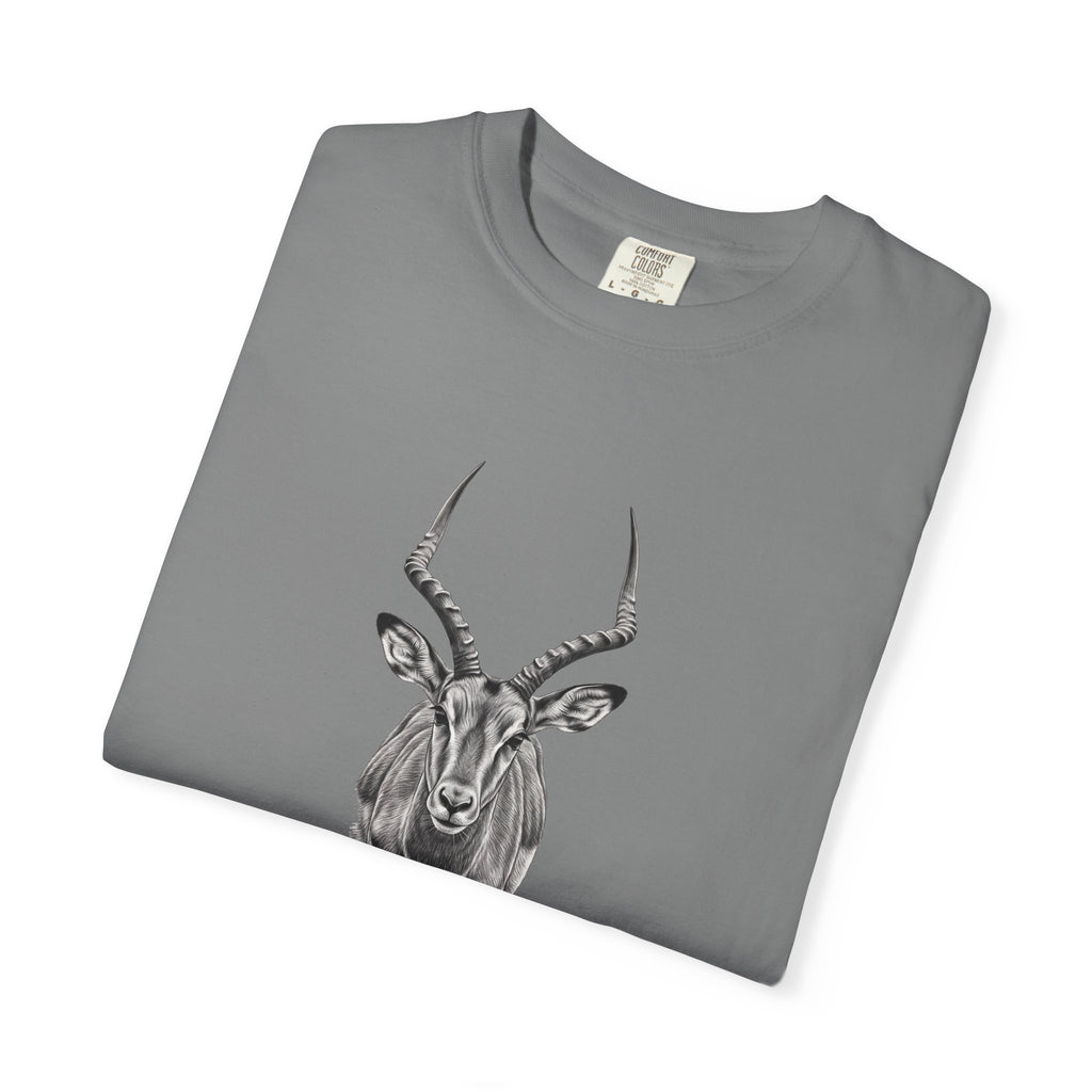 Antelope Sketch T‑Shirt — Minimal Wildlife Graphic Tee
