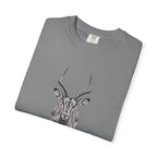 Antelope Sketch T‑Shirt — Minimal Wildlife Graphic Tee