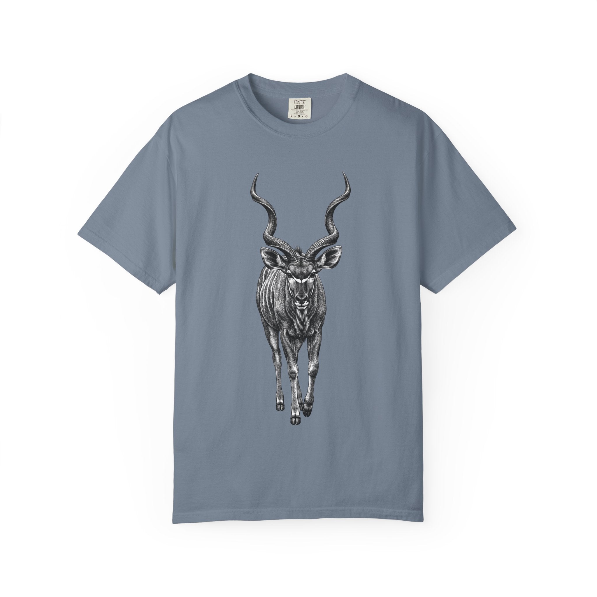 Kudu Antelope Vintage Sketch T‑Shirt — Wildlife Animal Graphic Tee