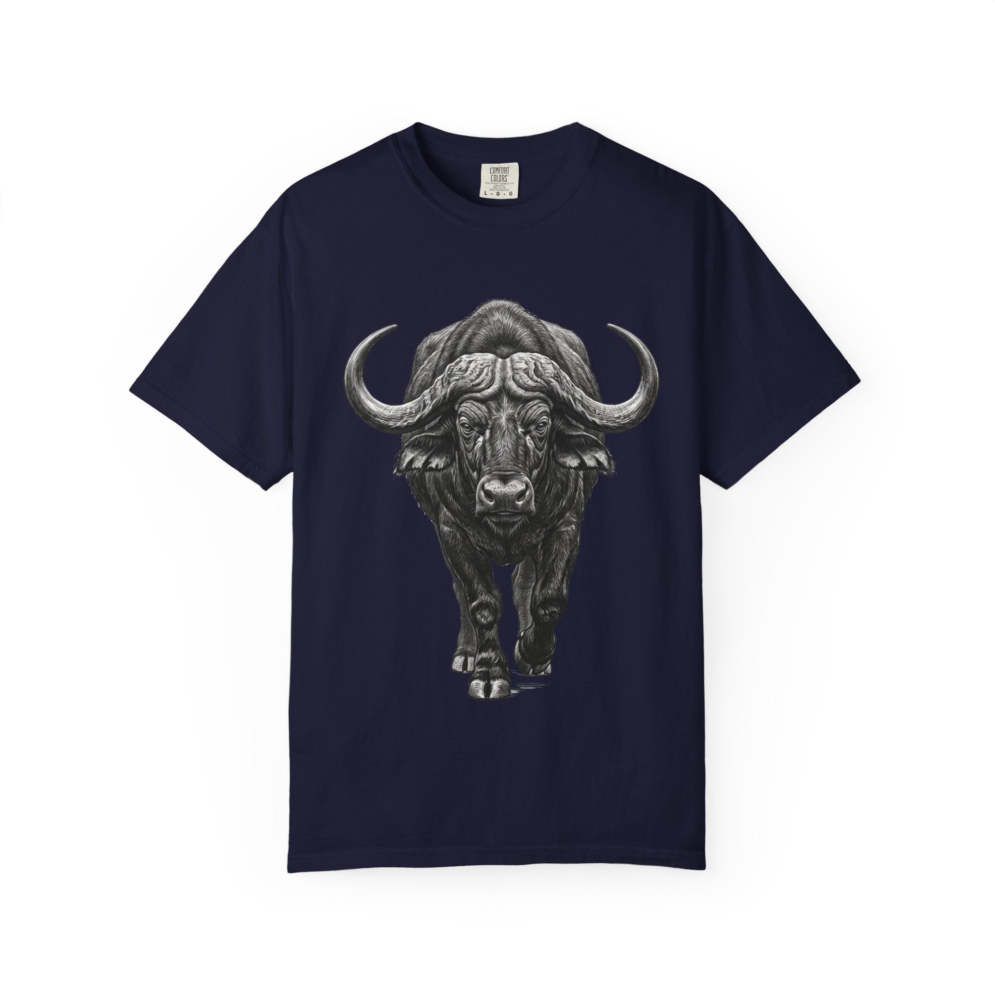 Buffalo Charge T‑Shirt — Bold Running Buffalo Graphic Tee