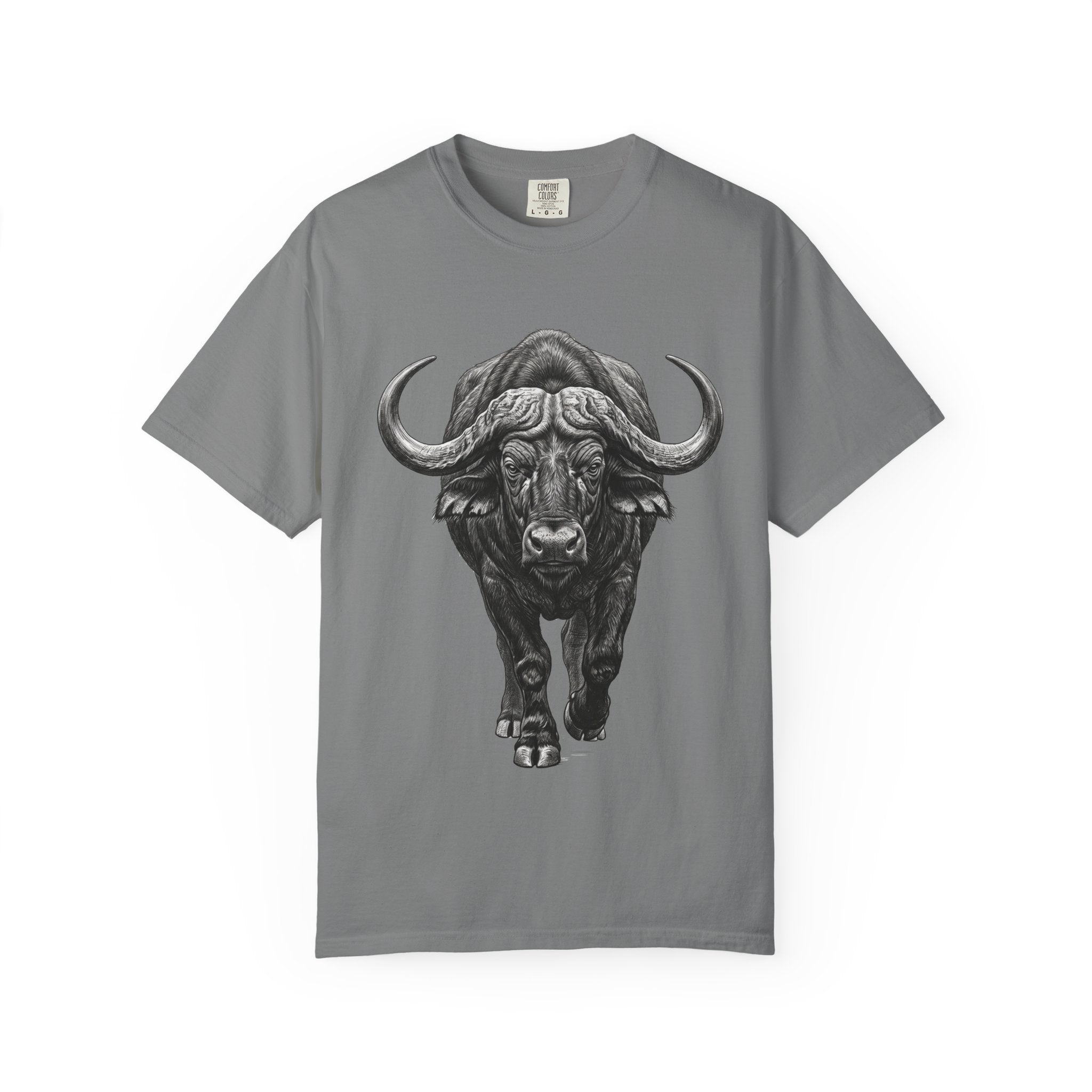 Buffalo Charge T‑Shirt — Bold Running Buffalo Graphic Tee