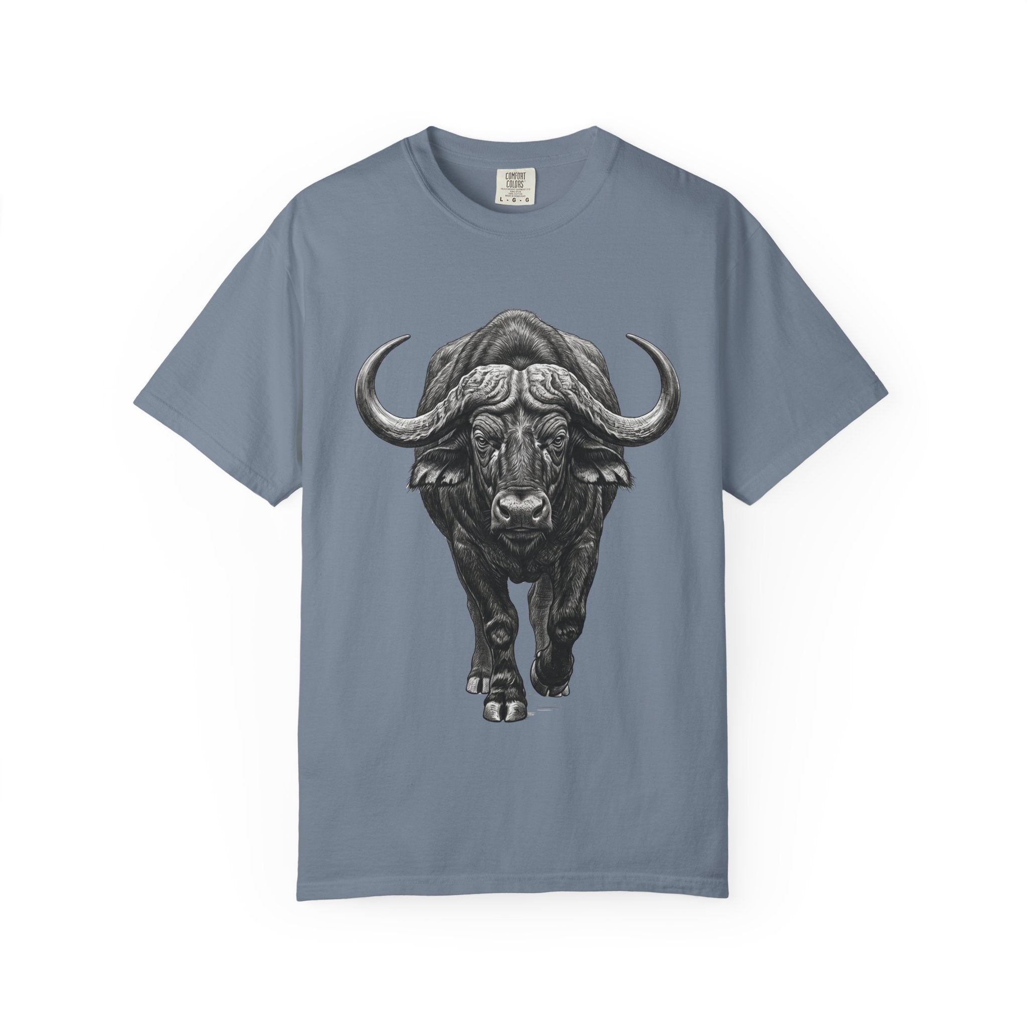 Buffalo Charge T‑Shirt — Bold Running Buffalo Graphic Tee
