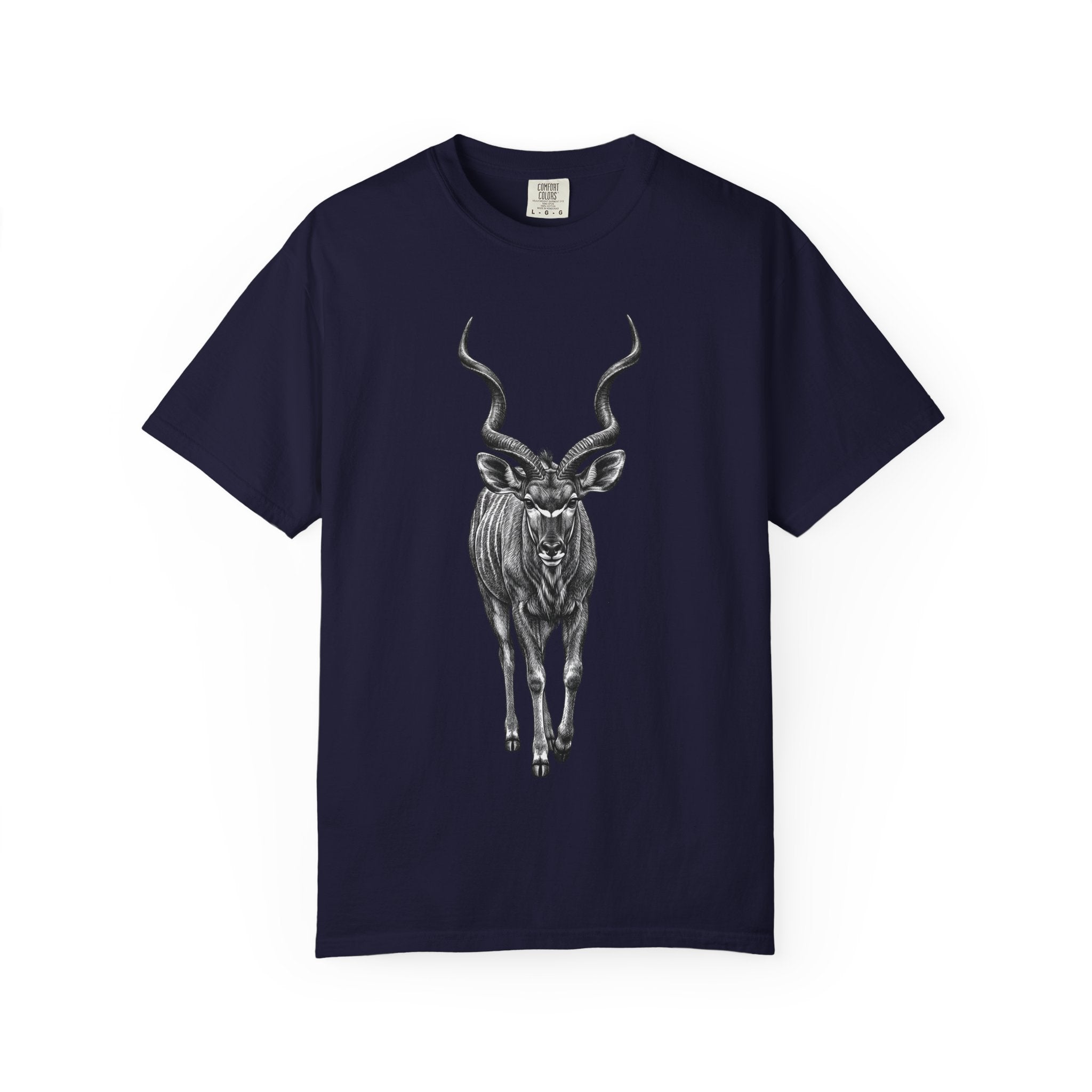 Kudu Antelope Vintage Sketch T‑Shirt — Wildlife Animal Graphic Tee