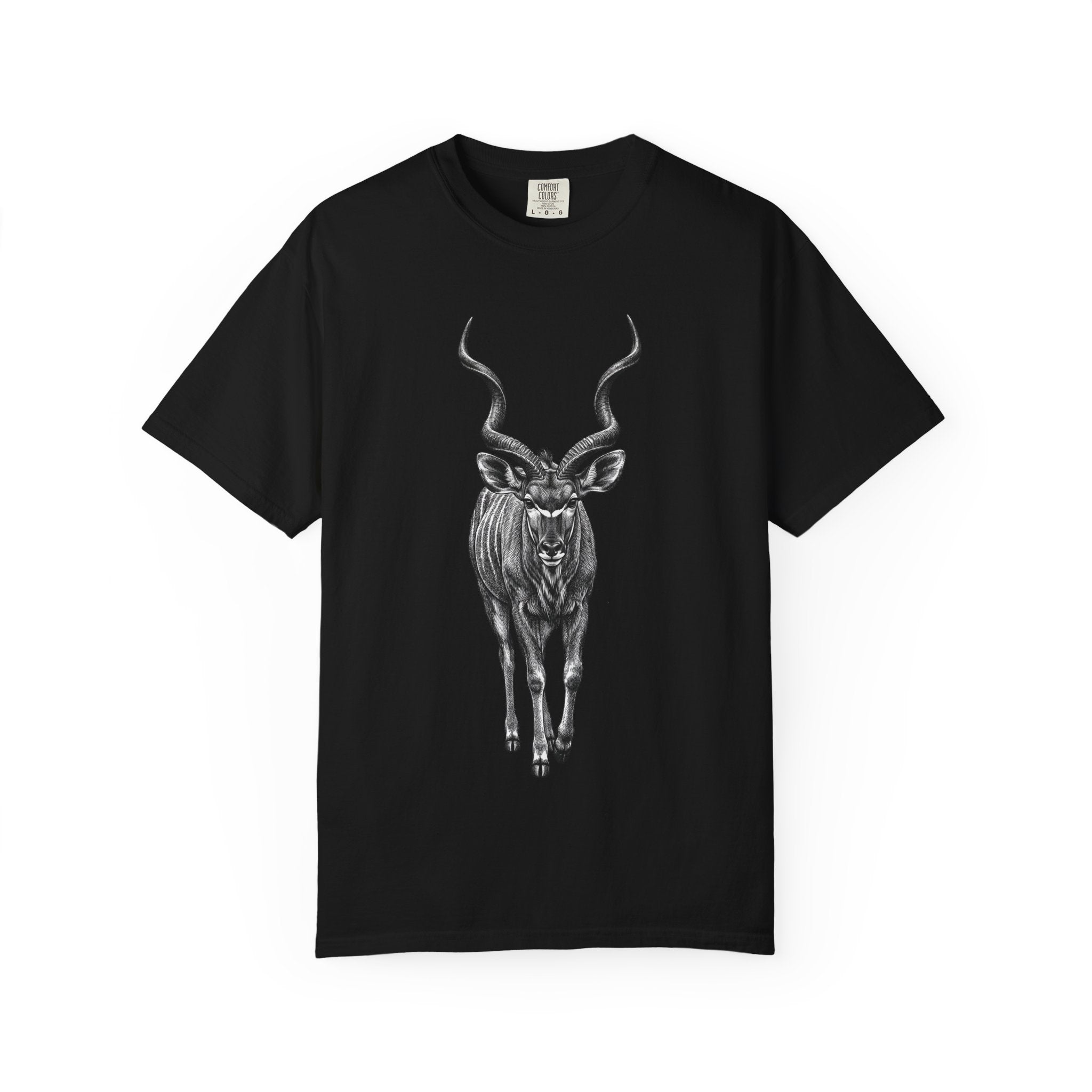 Kudu Antelope Vintage Sketch T‑Shirt — Wildlife Animal Graphic Tee