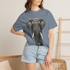 Elephant Graphic T-Shirt — Realistic Safari Animal Tee