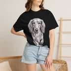 Dachshund Portrait T-Shirt — Realistic Walking Sausage Dog Tee for Dog Lovers