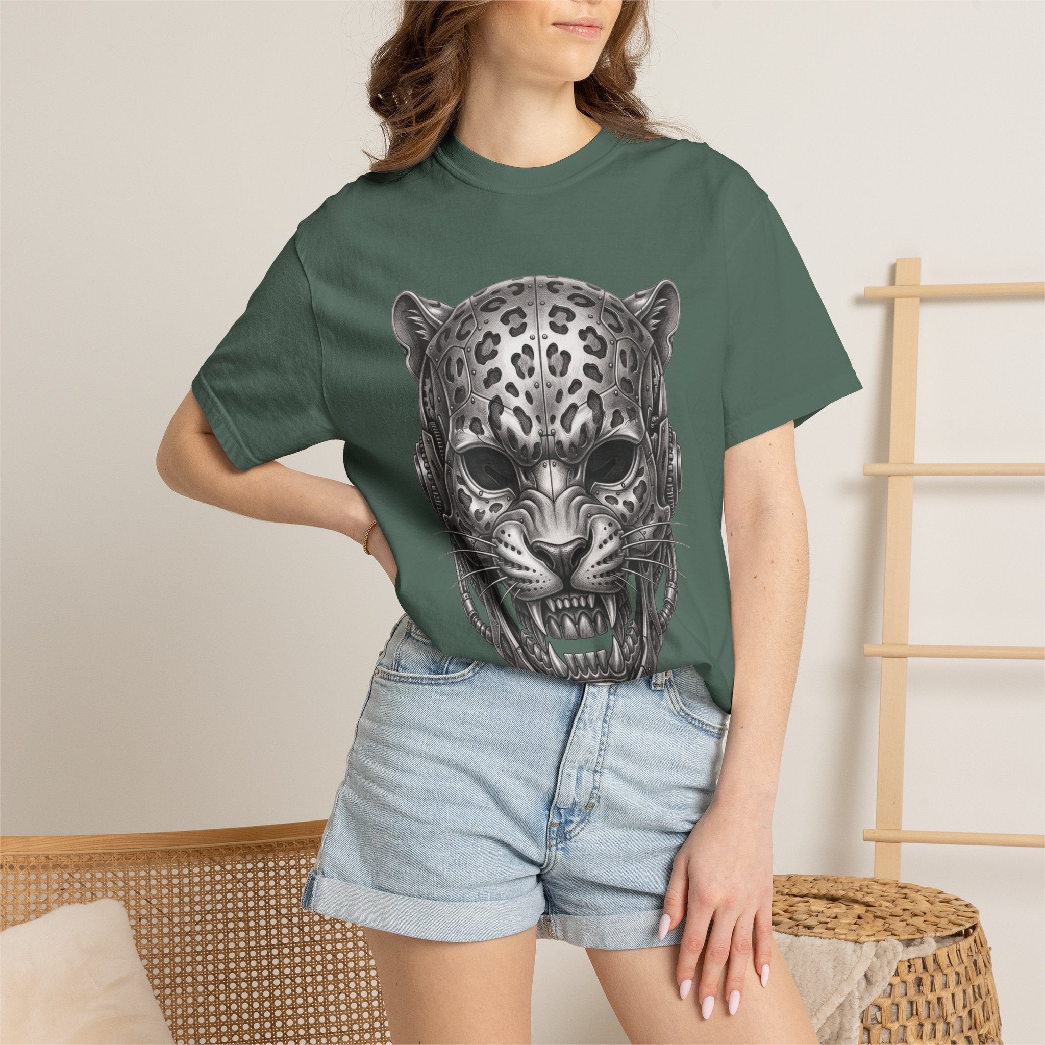Jaguar Skull Tee — Fierce Leopard Skull Graphic T-Shirt