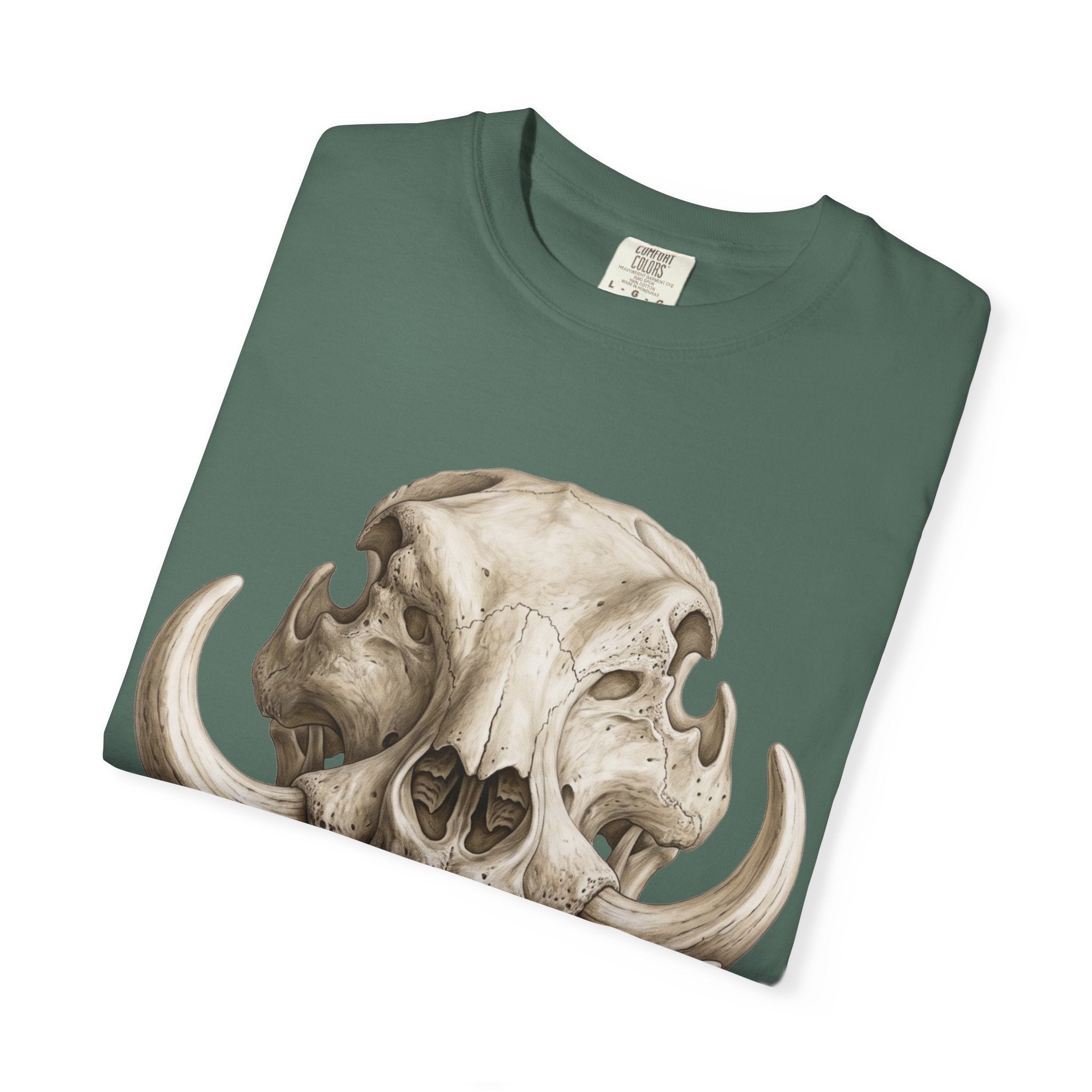 Boar Skull Graphic T-Shirt — Gothic Animal Skull Tee for Men & Women