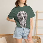 Dachshund Portrait T-Shirt — Realistic Walking Sausage Dog Tee for Dog Lovers