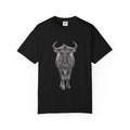 Wildebeest Illustration T-Shirt — Vintage Safari Animal Graphic Tee