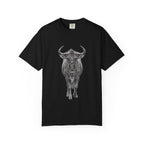 Wildebeest Illustration T-Shirt — Vintage Safari Animal Graphic Tee