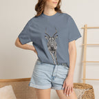 Antelope Sketch T‑Shirt — Minimal Wildlife Graphic Tee