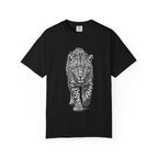 Leopard Walk T‑Shirt — Realistic Graphic Big Cat Tee