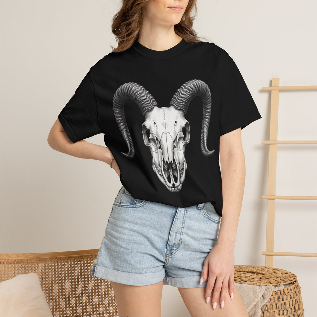 Ram Skull Graphic T-Shirt