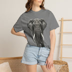 Elephant Graphic T-Shirt — Realistic Safari Animal Tee