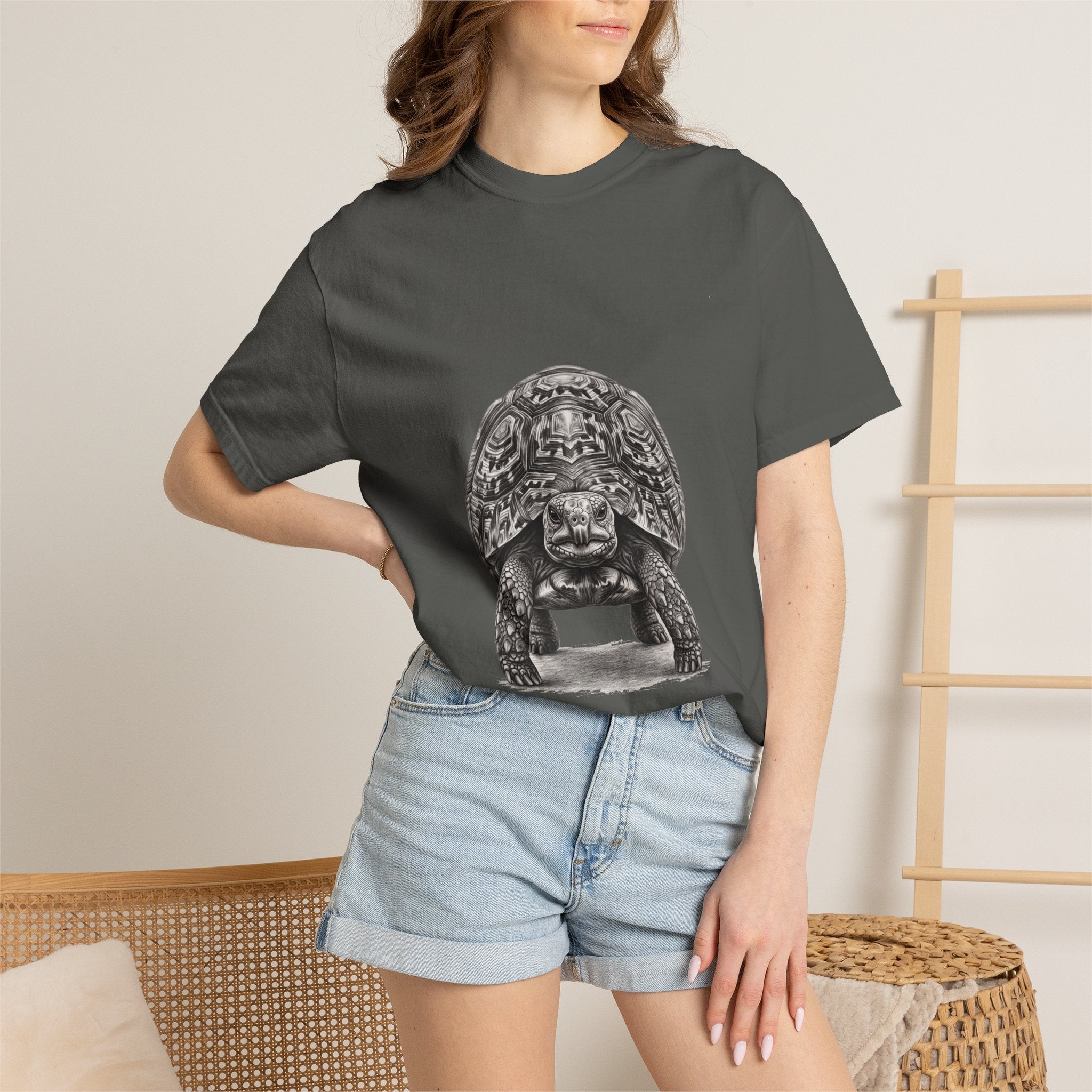 T-Shirt — Vintage Tortise Illustration Tee