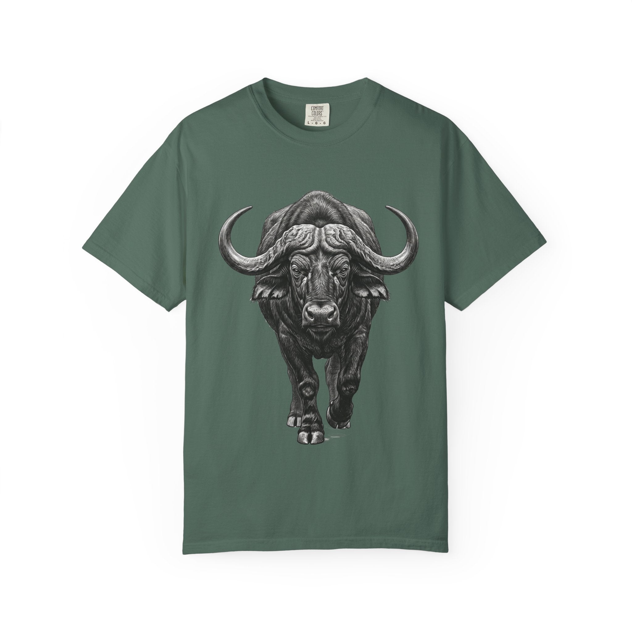 Buffalo Charge T‑Shirt — Bold Running Buffalo Graphic Tee