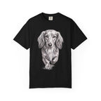 Dachshund Portrait T-Shirt — Realistic Walking Sausage Dog Tee for Dog Lovers