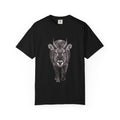 Waterbuck Bull Portrait T-Shirt — Realistic Walking Bull Graphic Tee