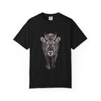 Waterbuck Bull Portrait T-Shirt — Realistic Walking Bull Graphic Tee