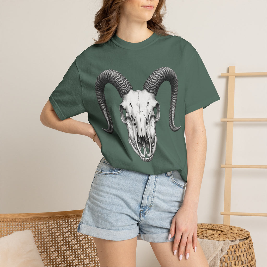 Ram Skull Graphic T-Shirt
