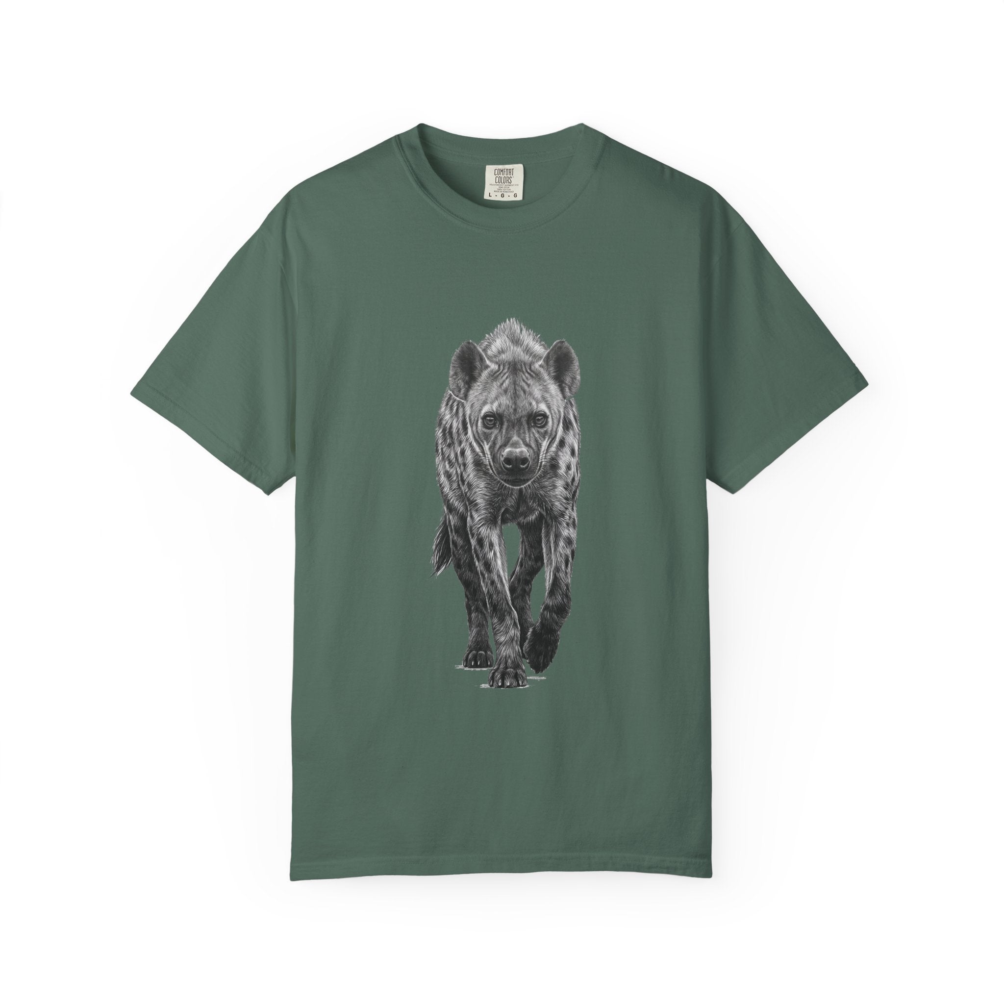 Hyena Graphic T-Shirt — Realistic Walking Hyena Print
