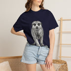 Meerkat Sketch T‑Shirt — Realistic Wildlife Illustration Tee