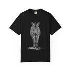 Zebra Front-Print T-Shirt — Realistic Monochrome Wildlife Tee