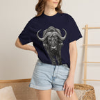 Buffalo Charge T‑Shirt — Bold Running Buffalo Graphic Tee
