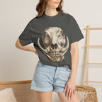 Boar Skull Graphic T-Shirt — Gothic Animal Skull Tee for Men & Women