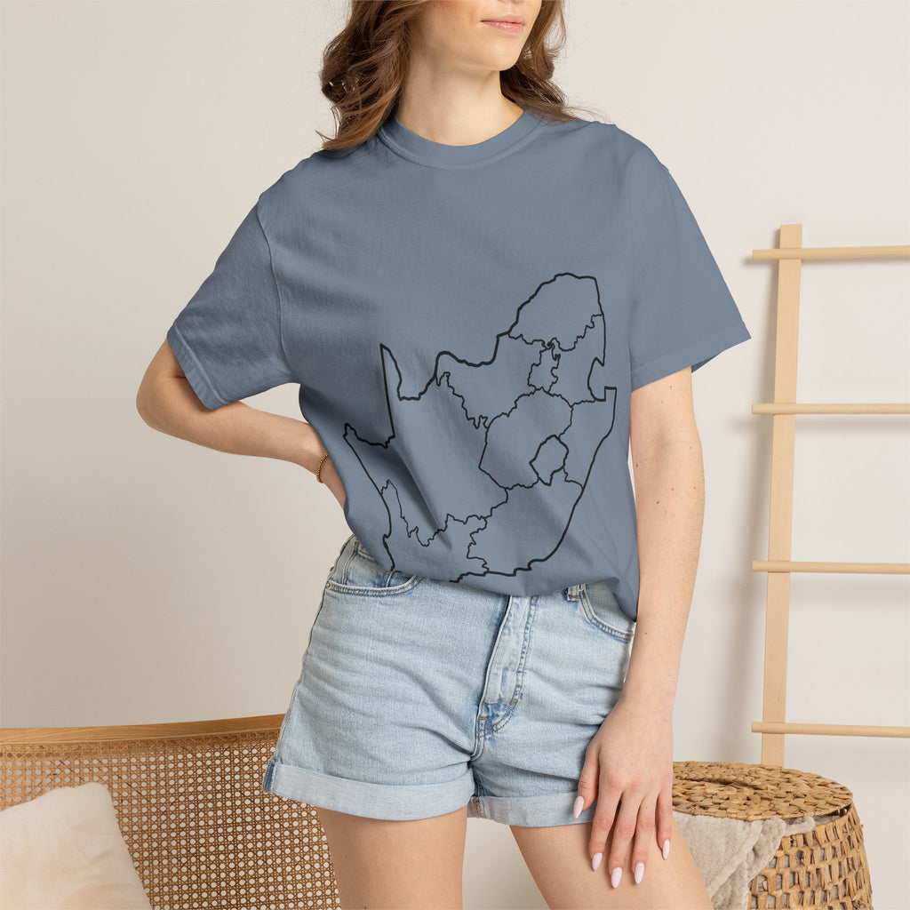 South Africa Outline Map T-Shirt – Minimalist Geography Tee