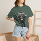 Buffalo Charge T‑Shirt — Bold Running Buffalo Graphic Tee
