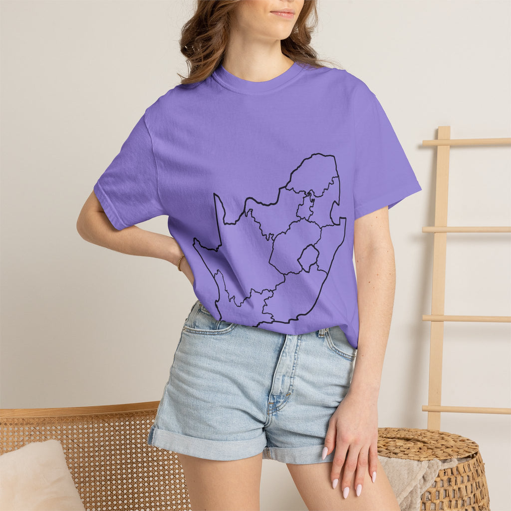 South Africa Outline Map T-Shirt – Minimalist Geography Tee