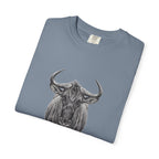 Wildebeest Illustration T-Shirt — Vintage Safari Animal Graphic Tee