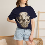 Boar Skull Graphic T-Shirt — Gothic Animal Skull Tee for Men & Women