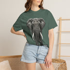 Elephant Graphic T-Shirt — Realistic Safari Animal Tee